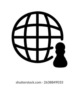 Symbol of Global Strategy and Worldwide Game Playing