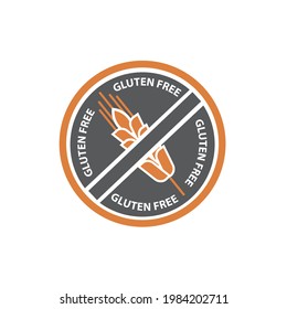Symbol for gluten free products, vector, icon.