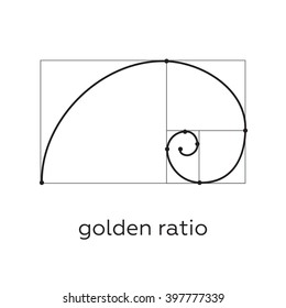 Symbol Golden Ratio Tattoo Black Lines Stock Vector (Royalty Free ...