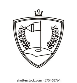 symbol golf emblem icon image, vector illustration