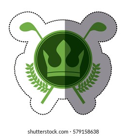 symbol golf emblem icon image, vector illustration