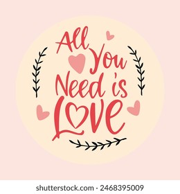 symbol graphics vector design all you need is love