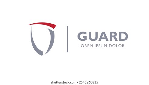 símbolo do projeto gráfico vetorial do serviço de segurança de guarda