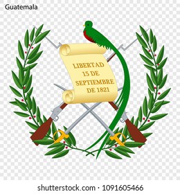 Symbol of Guatemala. National emblem