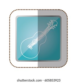 symbol guitar instrument icon, vector illustration design