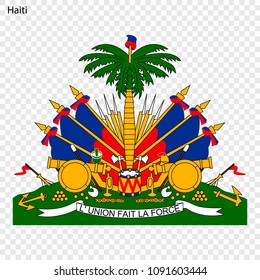 Symbol of Haiti. National emblem