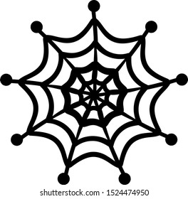 Symbol of Halloween, Gothic, horror and fear. The icon. Vector illustration