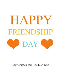 symbol happy friendship day with nice color