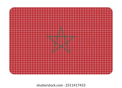 A symbol of history and pride. The Moroccan flag features a bold red background with a distinctive green pentagram (five-pointed star) at its center. This striking design reflects Morocco’s deep cultu