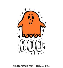Symbol holiday halloween set. Design decoration party. Vector illustration