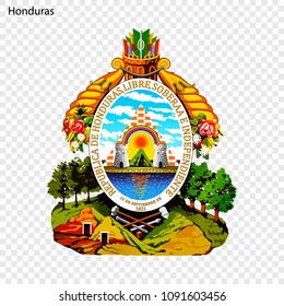 Symbol of Honduras. National emblem