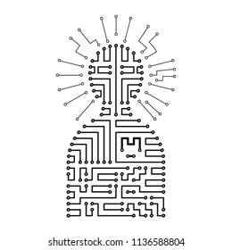 Symbol of human Circuit board