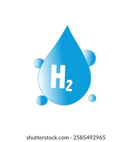 the symbol for hydrogen or h2 is light blue