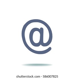 at symbol icon.