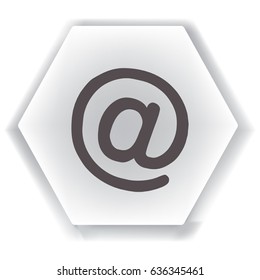 at symbol icon.