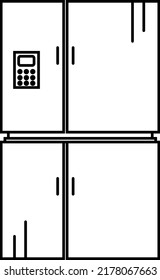 symbol icon with black line