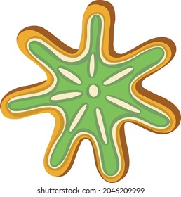Symbol icon christmas new year cookies bagel