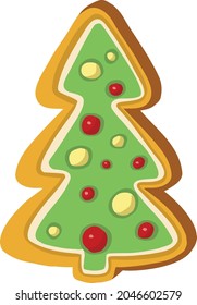 Symbol icon christmas new year cookies bagel vector