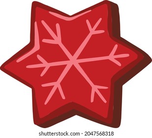 Symbol icon christmas new year cookies bagel vector
