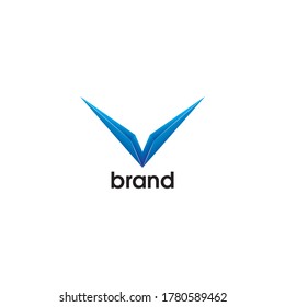 symbol, icon, initials V for the airline