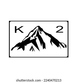 the symbol or icon of a large mountain sticker in several countries