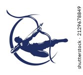 Symbol icon logo vector an archer