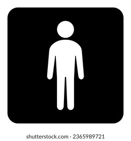Symbol, icon of man. Vector file.