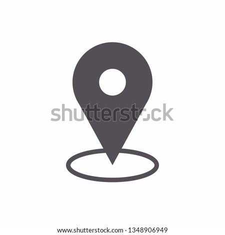 symbol icon map poin on circle