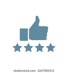 Ícone de símbolo para comentários positivos e aprovação do usuário