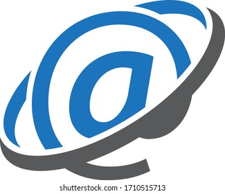 symbol icon with swoosh ring