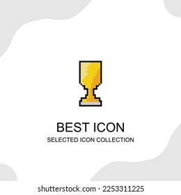 diseño vectorial de icono de símbolo con estilo de píxel