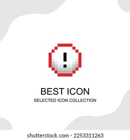 symbol icon vector design with pixel style