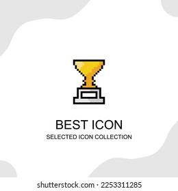 symbol icon vector design with pixel style
