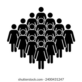 Symbol, icon of women. Vector file.