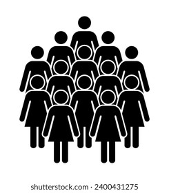 Symbol, icon of women. Vector file.