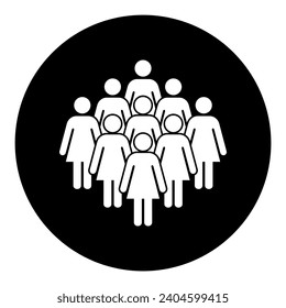 Symbol, icon of women. Vector file.