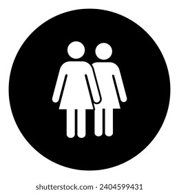 Symbol, icon of women. Vector file.