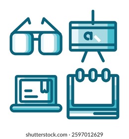 Symbol Icons Creative Knowledge Education School