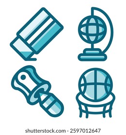 Symbol Icons Creative Knowledge Education School