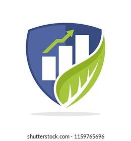 symbol illustration icon with the concept of business development protection and investment protection