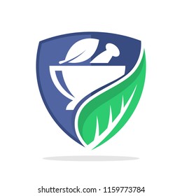 symbol illustration icon with the concept of traditional medicine management protection