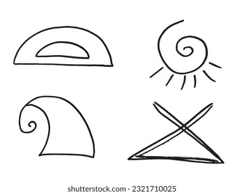 Symbol illustration image. 
Hand drawn image artwork of symbol. 
Simple cute original logo.
Hand drawn vector illustration for posters, cards, t-shirts.