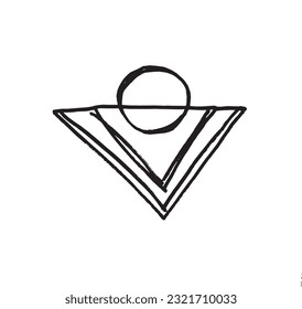 Symbol illustration image. 
Hand drawn image artwork of symbol. 
Simple cute original logo.
Hand drawn vector illustration for posters, cards, t-shirts.