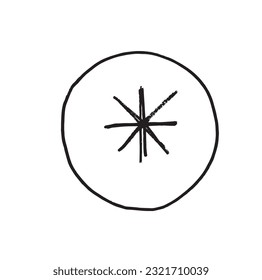 Symbol illustration image. 
Hand drawn image artwork of symbol. 
Simple cute original logo.
Hand drawn vector illustration for posters, cards, t-shirts.