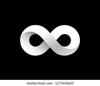 Symbol of infinity art info. Vector Illustration
