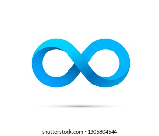 Symbol of infinity art info. Vector Illustration