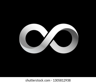 Symbol of infinity art info. Vector Illustration