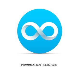 Symbol of infinity art info. Vector Illustration