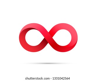 Symbol of infinity art info. Vector Illustration