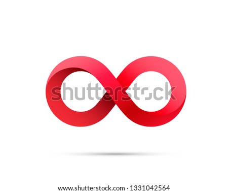Symbol of infinity art info. Vector Illustration